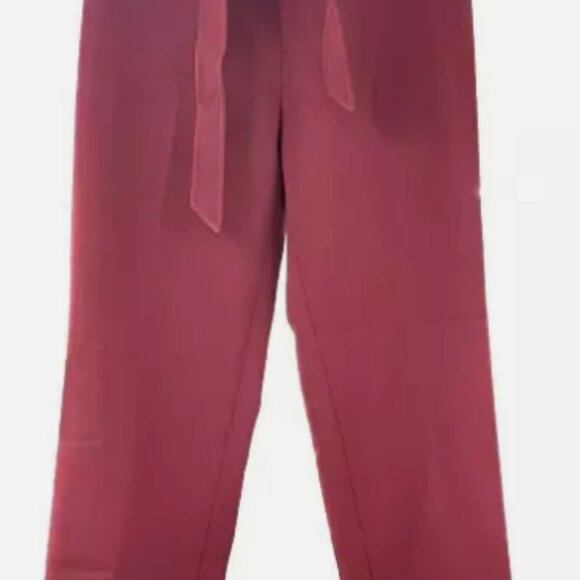 CLUB MONACO FELEESHA PANT BURGUNDY - Picture 5 of 6